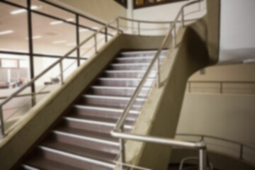 Staircase in modern office building
