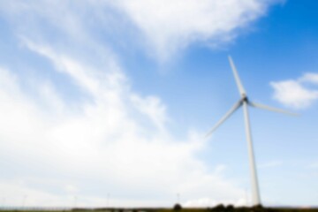 Low angle view of wind turbine