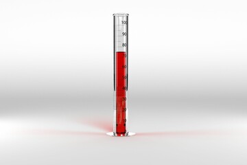Test tube with chemical solution