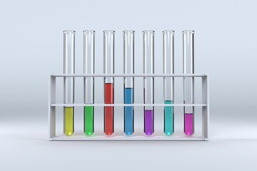 Test tube with chemical solution