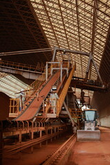 Aluminum bauxite mining site and plant