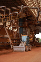 Aluminum bauxite mining site and plant