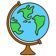 globe earth world map