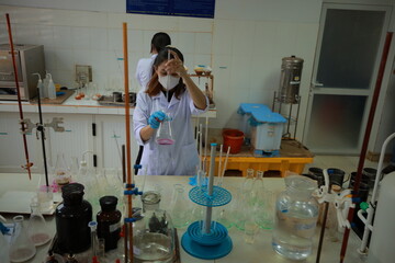 Aluminum bauxite mining site and plant