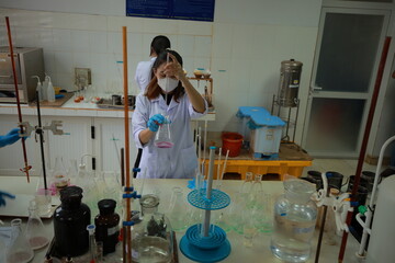 Aluminum bauxite mining site and plant