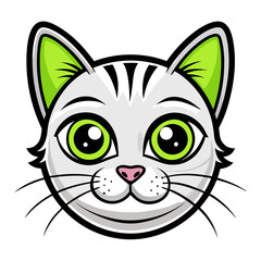 cat with green eyes