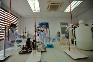 Aluminum bauxite mining site and plant