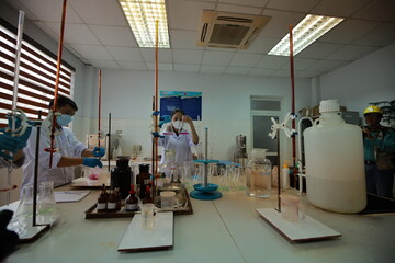 Aluminum bauxite mining site and plant