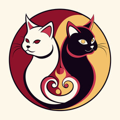 vector illustration of a cat