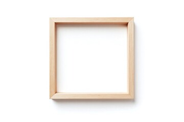 wooden frame on a white background