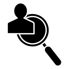 Customer Analysis Glyph Icon