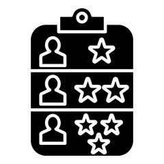 Customer Survey Glyph Icon