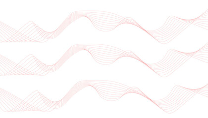 Abstract blue wavy lines create a dynamic, colorful vector background with a modern, technological...