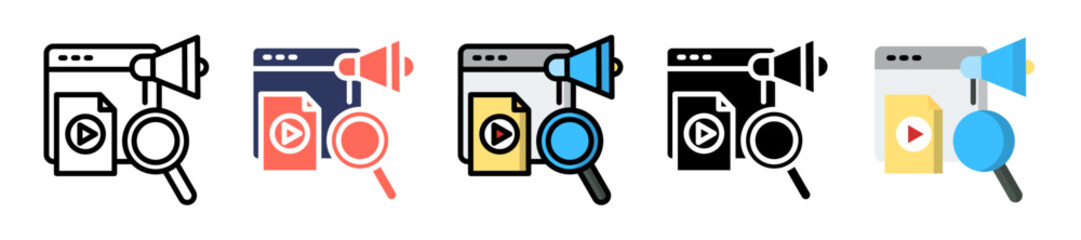 Finding Content multiple icon