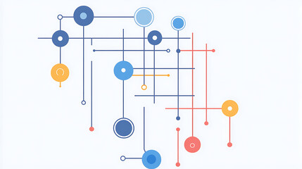 Three people are working on a computer screen with a diagram of a process. The man on the left is holding a laptop, while the other two are looking at the screen