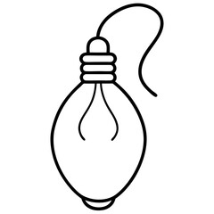 Holiday String Lights Outline Vector Design