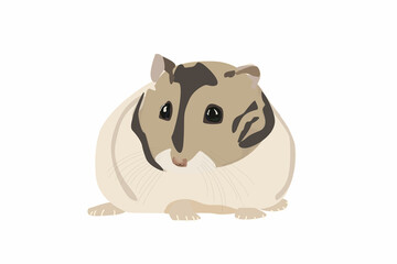 Cute Hamster Cartoon Illustration