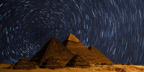 Fototapeta premium abstract background with pyramids