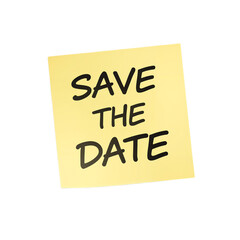 Save the Date Important Reminder Sticky Note