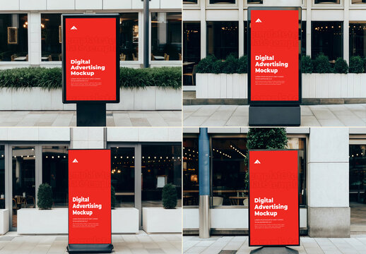 Digital Screen Advertising Mockup