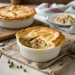 Old-Fashioned Chicken Pot Pie with Flaky Golden Crust