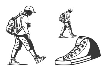 Obraz premium hockey player silhouette