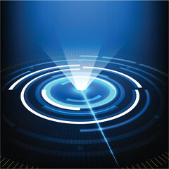 Circle hi-tech abstract style background