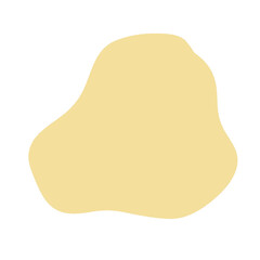 Abstract beige organic blob shape