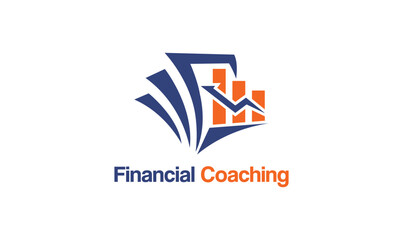 Financial Coaching logo design vector