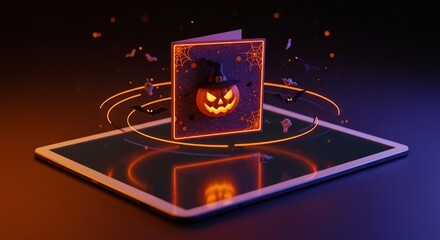 Spooky eCard emerges from tablet