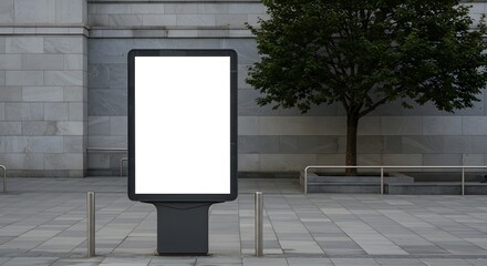Blank street billboard poster 