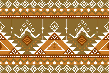 Intricate Ethnic Geometric Pattern Abstract Tribal Border Design