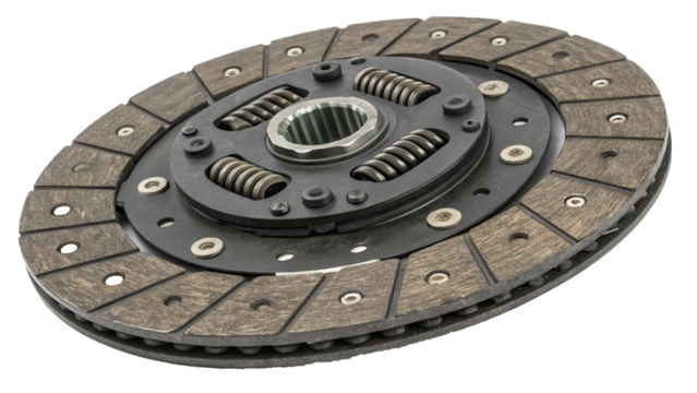 High-Resolution Image of a Motorcycle Clutch Disc Without Background