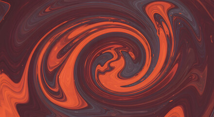 Abstract Swirling Vortex Red and Orange Liquid Motion Graphic