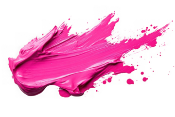 Vibrant Pink Paint Stroke Texture Abstract Art Background
