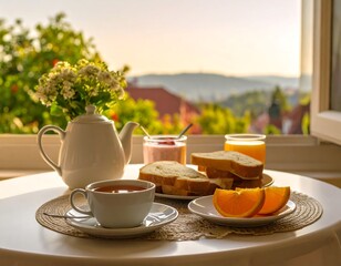 Breakfast with a view