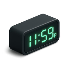 3D Icon – Countdown Clock Showing 11:59PM