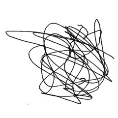 Messy png sticker, pencil doodle, transparent background
