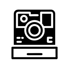 Digital camera icon vector illustration with photography and technology design elements