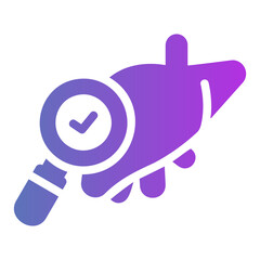 check up Gradient icon