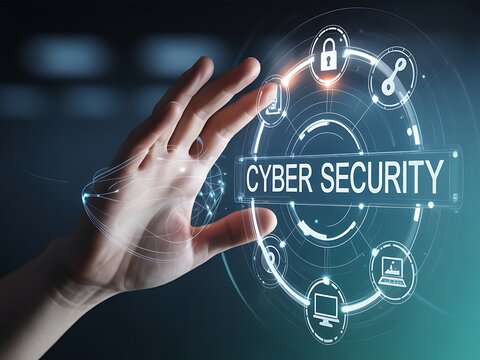 Digital cyber security interface digital interface