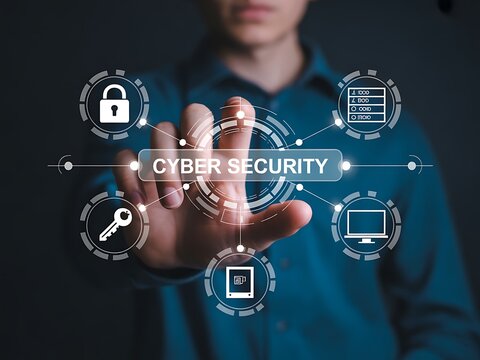 Digital cyber security network interface digital interface