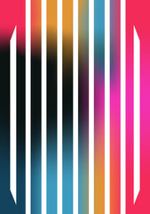 Abstract gradient painting with geometric shapes. Minimalistic graphics.