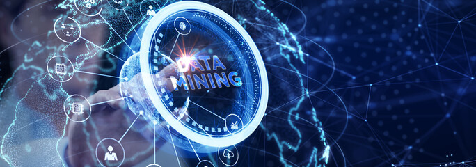 Data mining concept. Business, modern technology, internet and networking concept.