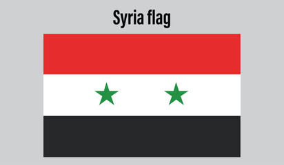 Syria  Flag design digital vector illustration