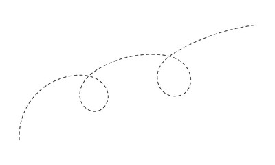 Dashed Squiggly Line vector icon isolated on transparent background. EPS 10