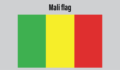 Mali  Flag design digital vector illustration