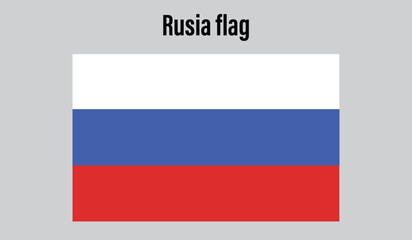 Russia  Flag design digital vector illustration