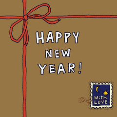 Happy new year (new year&rsquo;s card)