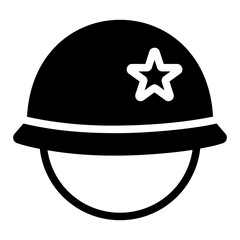 Fototapeta premium helmet Solid icon